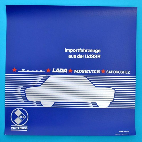 Ddr plakat poster ifa wolga - poster,