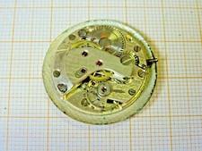 Älteres gebrauchtes Handaufzugwerk WESA defekt Unruhe OK EB 309