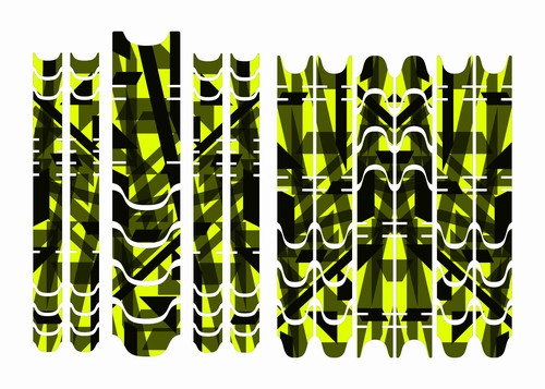 Rahmenaufkleber set neon - rahmenaufkleber,