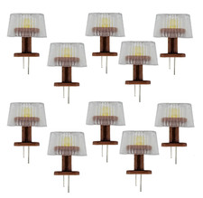 Tischlampe Mitropa-Speisewagenlampe gelbe LED für Spur G Modellbahn Gartenbahn