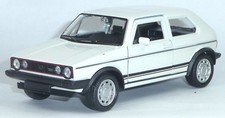 VW Golf I GTI Modellauto ca. 1:34 Metall Spritzguss 12cm weiß Neuware von WELLY