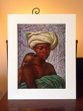 ORIGINAL SELTENER Tretchikoff Swazi Mother 1969 - Vintage Mounted Art Print