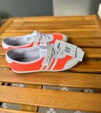 Adidas Damen Ballerinas Sneaker Weiß Neon Orange 40 5 Neu mit Etikett 40,5