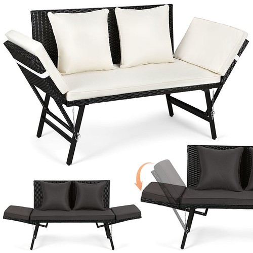 Gartenbank balkon polyrattan - gartenbank,