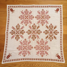 Vintage Tischdecke  117 x 113