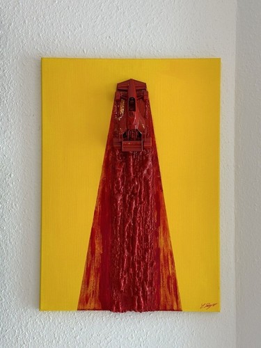 Original gemälde ferrari - gemälde,