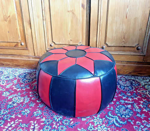 Vintage sitzpouf hocker 70er - sitzpouf, /