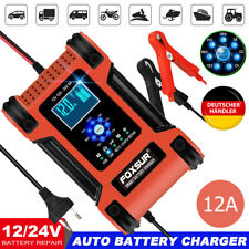 12A LiFePO4 Lithium Autobatterie Ladegerät,12A Vollautomatisches Ladegerät 200Ah