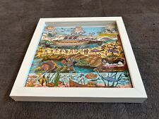 Charles Fazzino "THE SEA!" 3D Bild mit Glitzer Pop Art - weiß