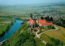 Bogenberg Niederbayern Donaupartie Marien Wallfahrtskirche Fliegeraufnahme