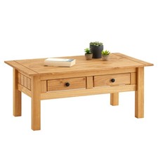 Couchtisch CANCUN – Holztisch, Wohnzimmer, Zwei Schubladen