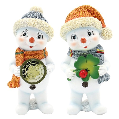 Paar lustige schneekinder - paar,