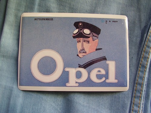 Blechschild opel automobile - blechschild,
