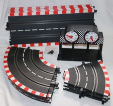 Carrera Profi Set 15 Teile 6x Doppelgerade 4x 1/45, 4x 1/90 Rundenzähl lesen #30