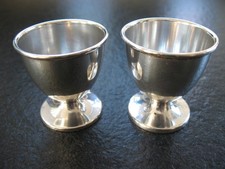 2 Eierbecher Silber 835