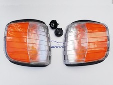 WEISSE/ORANGE US-Blinker Mercedes W126 280 500 560 S SE SEL AMG Brabus Lorinser