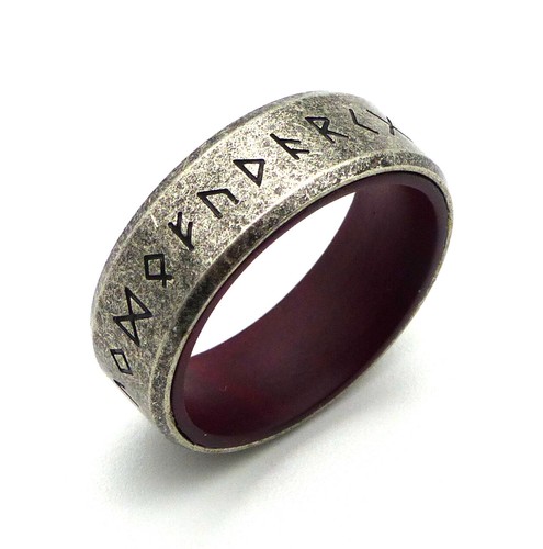 Wikinger runen ring edelstahl - wikinger,