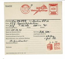 Berlin 1943 aeg bohrmaschine - berlin,