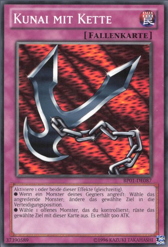 Yugioh kunai mit kette - kette, (v.1)