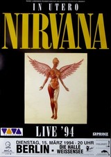 NIRVANA - 1994 - Plakat - Live