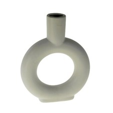 Vase weiß Ring Kreis Design