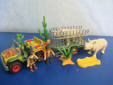 4832 Jeep Anhänger 2x Nashorn Figuren zu 4826 Safari Lodge Playmobil 6753