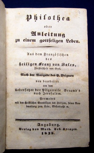 Franz von sales - von, oder
