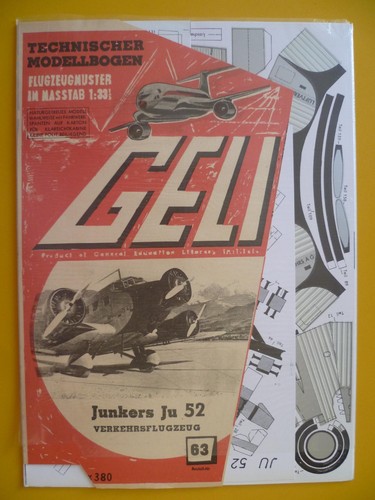 Modellbogen geli ju52 - geli,