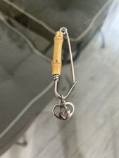 ???Orig.GUCCI Bamboo Anstecknadel /Herzanhänger ?