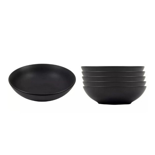 6er schwarze teller - schwarze,