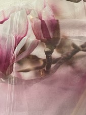 2x Raffrollo „Magnolie“ ca. 100 cm, ca. 120 cm lang, gebr.