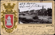 Präge wappen passepartout - passepartout, ak