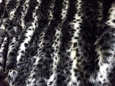 Tier Spaß Kunstfell Stoff Material - Grau Baby-Gepard