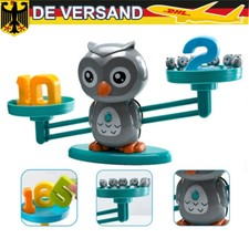 Pädagogische Eulen Balancewaage Mathe Lernspiel für Kindergartenkinder Vorschule