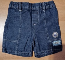 Kinder Hosen Jeans kurz - blau - Größe 74 - Marke: KIK