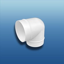 PVC 90° Grad Bogen rund