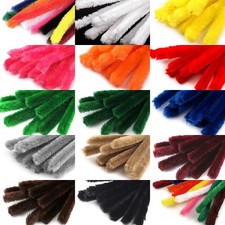 10 Stück Pfeifenreiniger ø 15 mm 30 cm Basteldraht Chenille Floristik Basteln