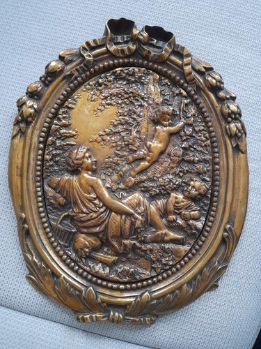 Bronze relief wand antik - bronze, relief-wand-
