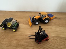 3 SIKU Fahrzeuge*Traktor Schnee 2940*Räumschild*John Deer 3060*Gabelstapler 1311