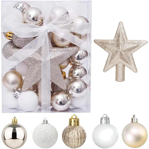 Mini weihnachtskugeln set - set, 30
