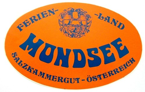 Souvenir aufkleber mondsee - souvenir-aufkleber,