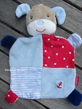 BABYDREAM Schmusetuch Hund o. Hase blau rot Punkte Streifen Anker
