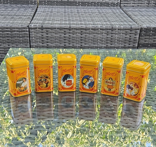 Maggi werbe blechdose - maggi, 6x