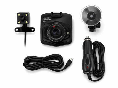 Dashcam dual kamera full - full, hd