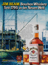 Jim Beam 1975 - Vintage Werbung Anzeige Reklame - yellowed_vintageads