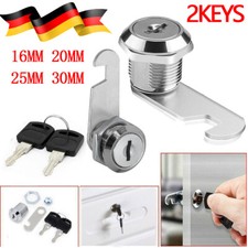 Schrankschloß Möbelschloß Briefkastenschloß 16, 20, 25, 30 mm Hebelschloß Spind