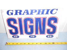 VINTAGE STORE DISPLAY SIGN FOR