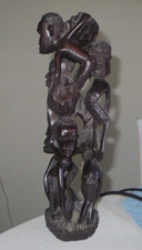 Schöne afrikanische Skulptur afrikanisch Holzschnitzerei Holz Handarbeit Afrika