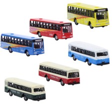 6Stk. Spur N 1:160 Modell Bus Buswagen Eisenbahnanlage Waggon Wagen Dekor