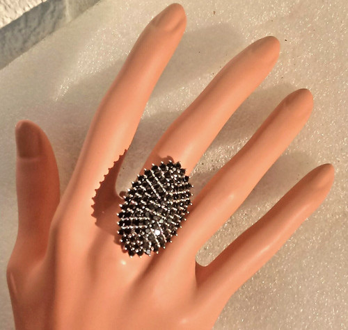 Xxl cocktail ring mit - cocktail, spinell